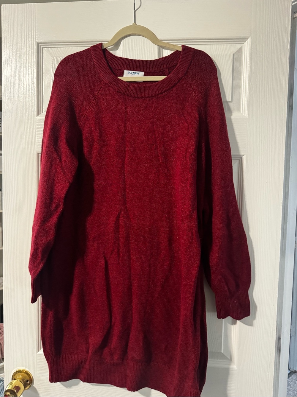 Old Navy Deep Red Crewneck Sweater
